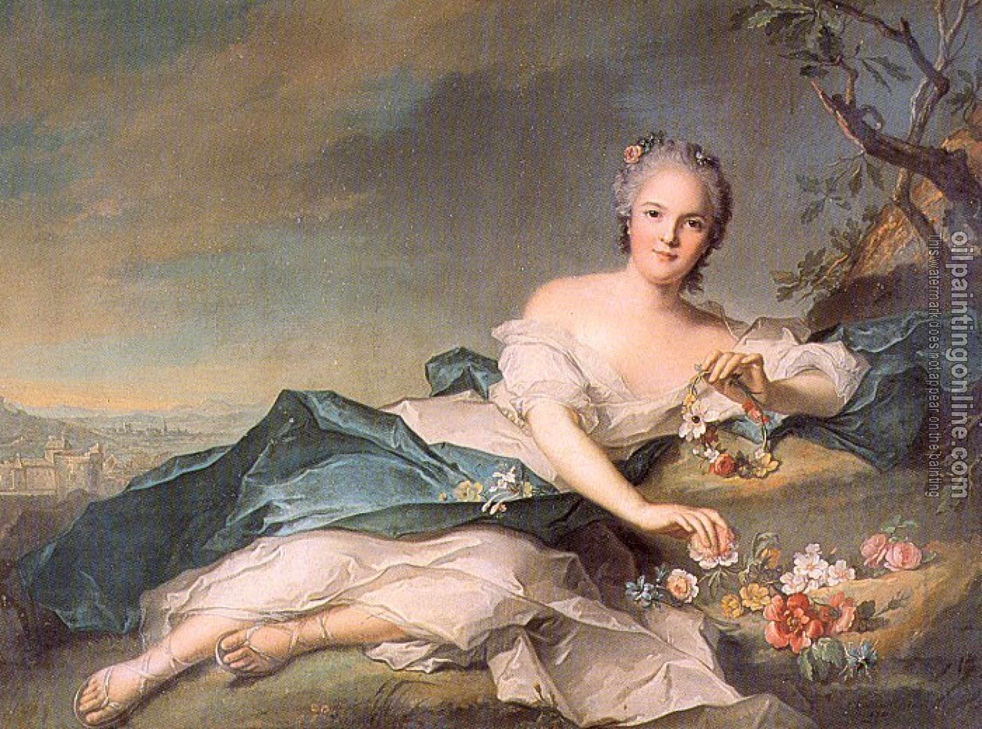 Nattier, Jean Marc - Henrietta of France as Flora